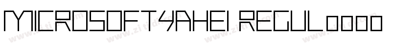 MicrosoftYaHei Regul字体转换